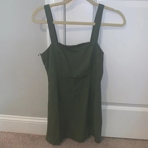 Green mini dress